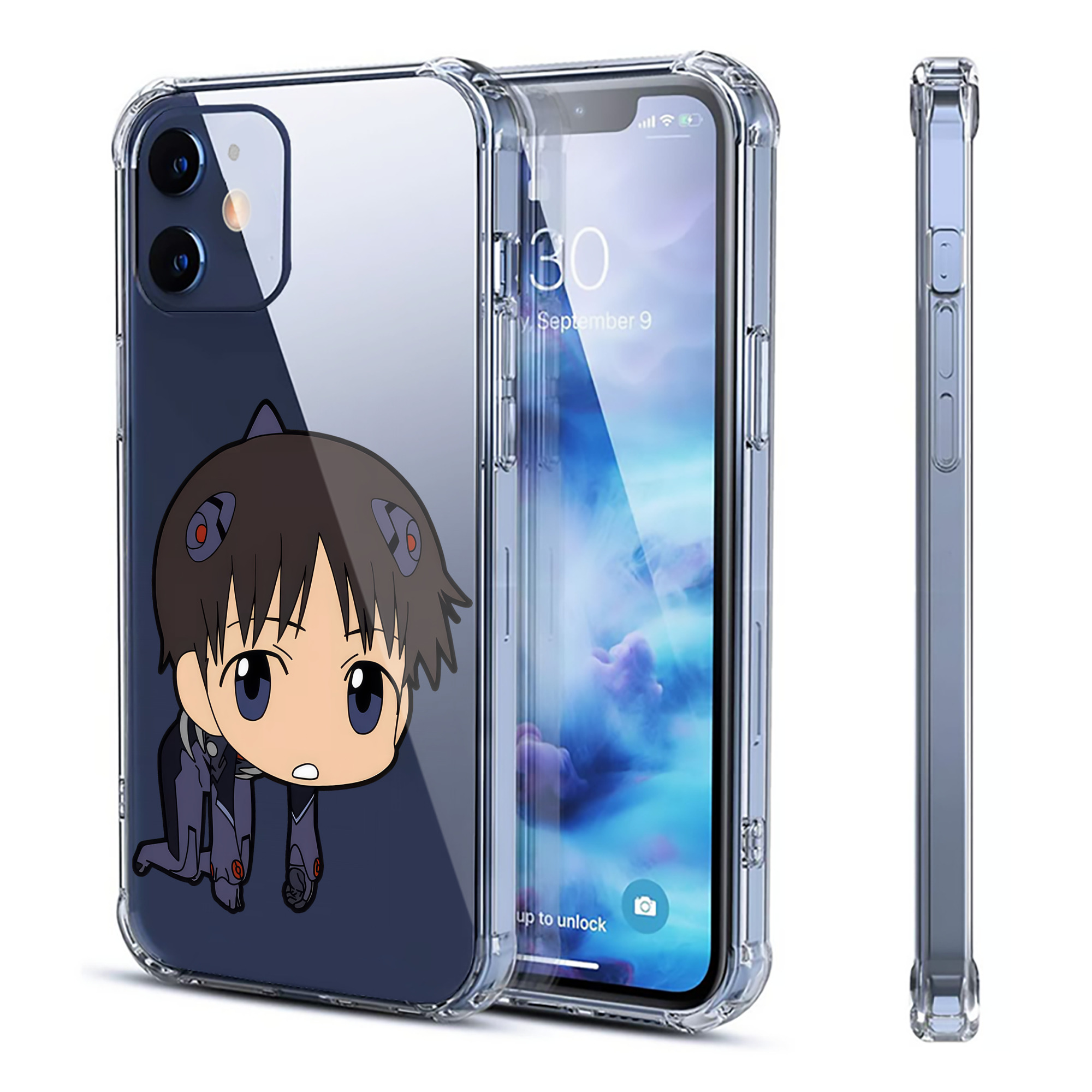 （画像用） EVA 新世紀エヴァンゲリオン 【iPhone 12シリーズ対応】透明スマホケース（クリアソフトケース）